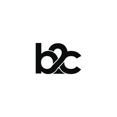 b2c letter original monogram logo design