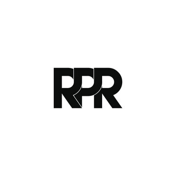 rpr letter original monogram logo design