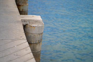 Obraz premium One island in the middle of the sea which is a tourist attraction of Thailand