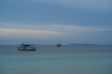 
One island in the middle of the sea which is a tourist attraction of Thailand