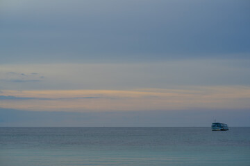 
One island in the middle of the sea which is a tourist attraction of Thailand