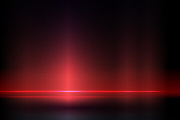 Dark red composition with a gradient, shining, luminous horizontal strip