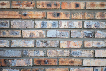 Close up shot of bricks forming pattern on wall