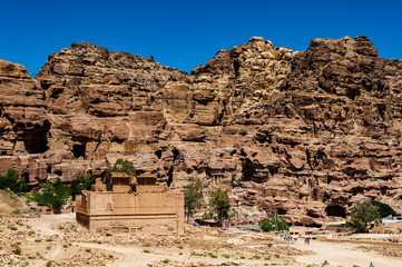 It's Rock in Petra (Rose City), Jordan. The city of Petra was lost for over 1000 years. Now one of...