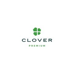 clover leaf logo vector icon illustration