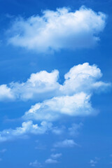 Naklejka na ściany i meble Blue sky with clouds background. 