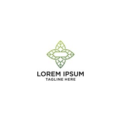 Flat leaves icons. Vector illustration. Abstract Leaf Logo design vector template