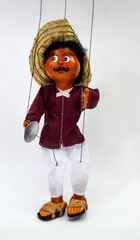 Mexican puppet isolated - marionette