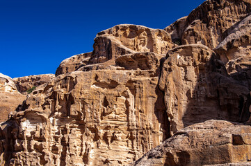 Fototapeta na wymiar It's Cold Canyon, Siq al-Barid, Little Petra, Jordan