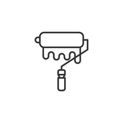 Painting roller icon. Vector Illustration