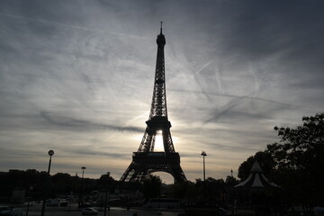 Fototapeta na wymiar Evening Eiffel 