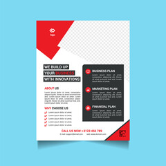 Business Flyer Corporate Flyer Template Modern Flyer vector Abstract Colorful concepts