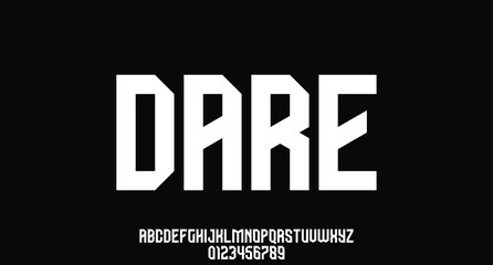 dare, THE ELEGANT FUTURISTIC MODERN STRONG AND SPEED FONT