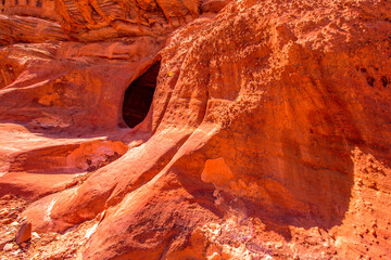 Ancient rock cut architecture of Petra, Jordan. Petra is one the New Seven Wonders of the World