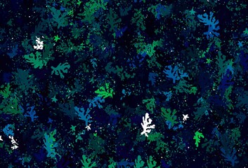 Obraz na płótnie Canvas Dark Blue, Green vector background with abstract shapes.