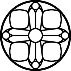 Rose Window, Fig. 15, round 2, base, square 1