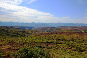 Impressionen und Eindrücke von der Landschaft in Lesotho, Afrika