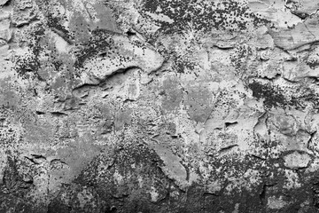 Black and white texture of the old wall