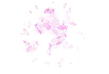 Light Pink, Yellow vector texture with abstract forms.