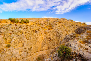 Landscape of the rock in Syria