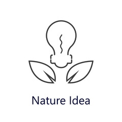 Nature idea icon. Vector illustration. Flat icon