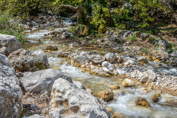 It's Stones in the mountain river
