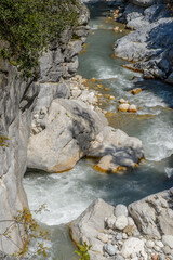 It's Beautiful view of the mountain river in Turkey