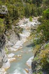 It's Beautiful view of the mountain river in Turkey