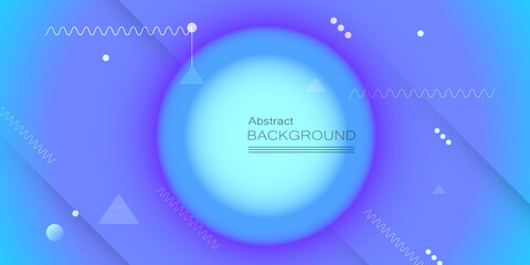 Obraz premium Abstract minimal gradient shapes and geometric pattern composition. Colorful gradient background. Vector abstract modern graphic design for template, poster, wallpaper, flyer, banner