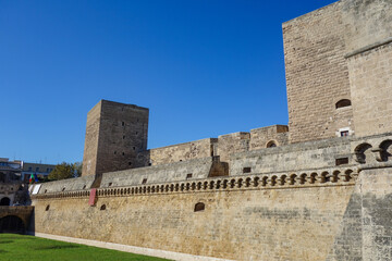 Fototapeta na wymiar Swabian Castle of Bari. Puglia. Italy. 