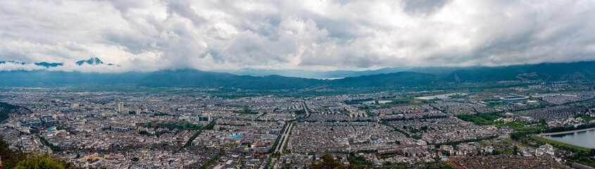 Obraz premium aerial view of the city