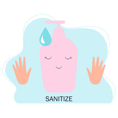 Wash your hands concept made in vector