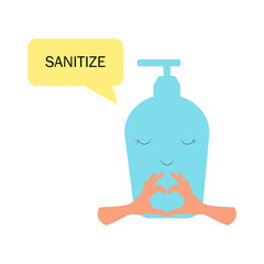 Wash your hands concept made in vector