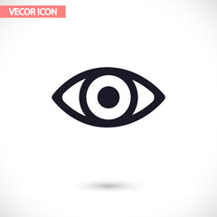 Eye  vector icon , lorem ipsum Flat design