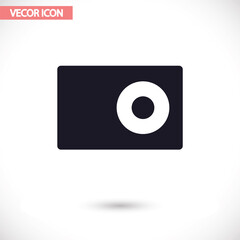 Camera  vector icon , lorem ipsum Flat design