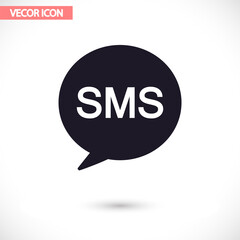 Sms  vector icon , lorem ipsum Flat design