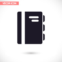 Book  vector icon , lorem ipsum Flat design