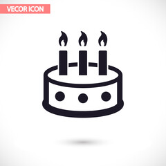Cake  vector icon , lorem ipsum Flat design