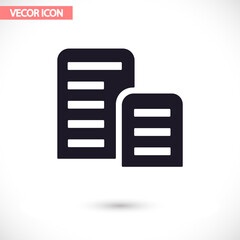 List  vector icon , lorem ipsum Flat design