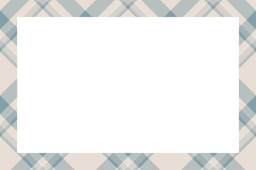 Obraz premium Vintage frame vector. Scottish border pattern retro style. Tartan plaid ornament.