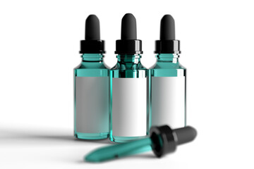 Bottle cosmetic mock up - 3d rendering