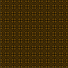 Abstract geometric pattern with lines. A seamless vector background. Black and gold texture