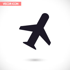 Obraz premium Aircraft vector icon , lorem ipsum Flat design