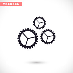 Settings  vector icon  , lorem ipsum Flat design