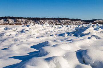 Obraz premium winter landscape with snow covered trees