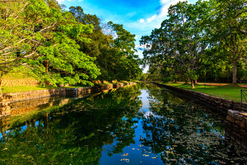 The gardens of Sigiriya, Sri Lanka. UNESCO World Heritage Site