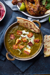 Vegetarian palak paneer