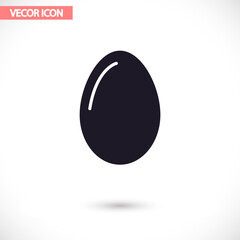 egg icon vector, solid illustration , lorem ipsum Flat design