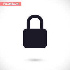 Lock - vector icon , lorem ipsum Flat design