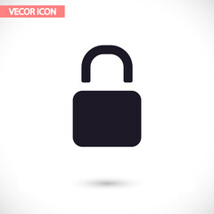 Lock - vector icon , lorem ipsum Flat design